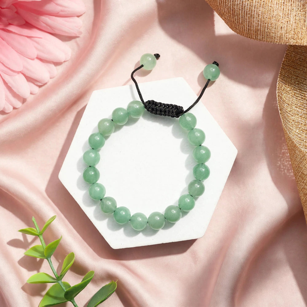 Natural Green Aventurine Thread Crystal Bracelet