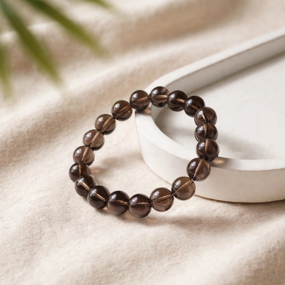 Kalavati Agate Authentic Smoky Quartz Crystal Bracelet