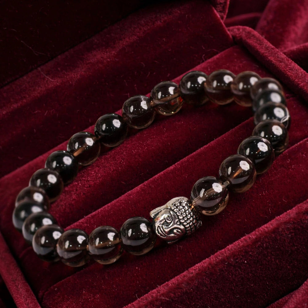 Divine Smoky Quartz Buddha Energy Bracelet