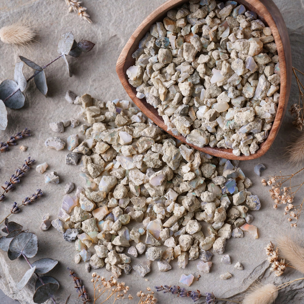 Kalavati Agate Premium Raw Ethiopian Opal Chips