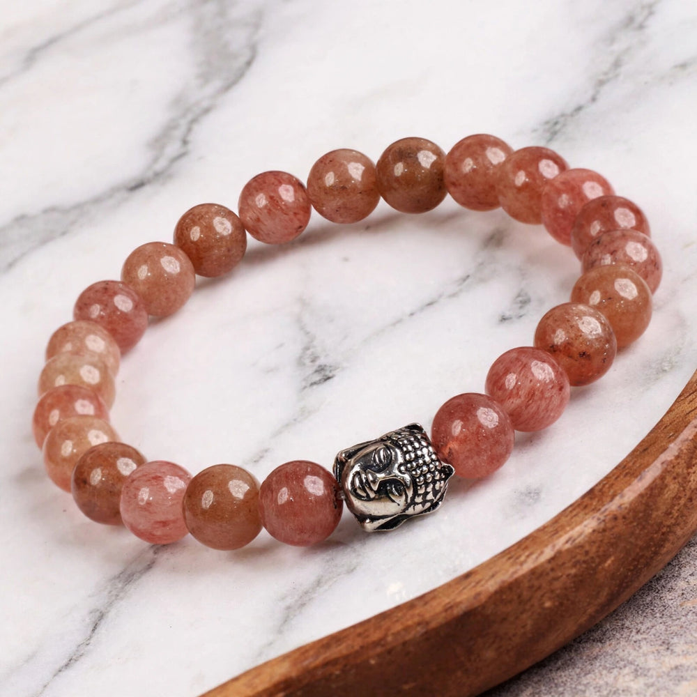 Divine Sunstone Buddha Energy Bracelet