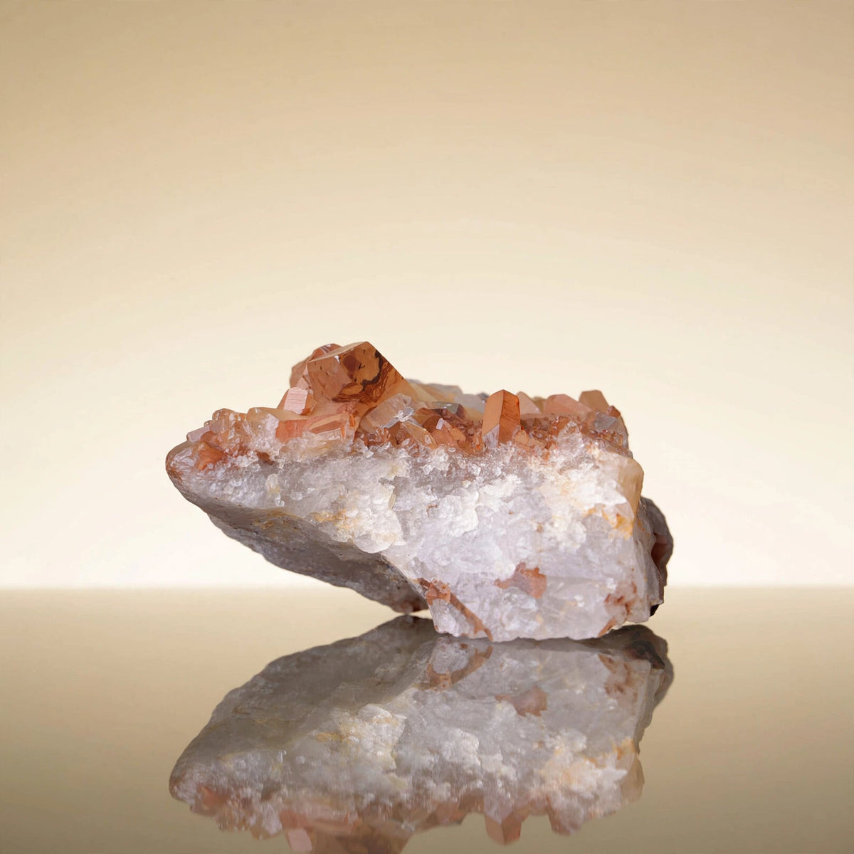 Kalavati Agate Premium Tangerine Quartz Crystal Cluster