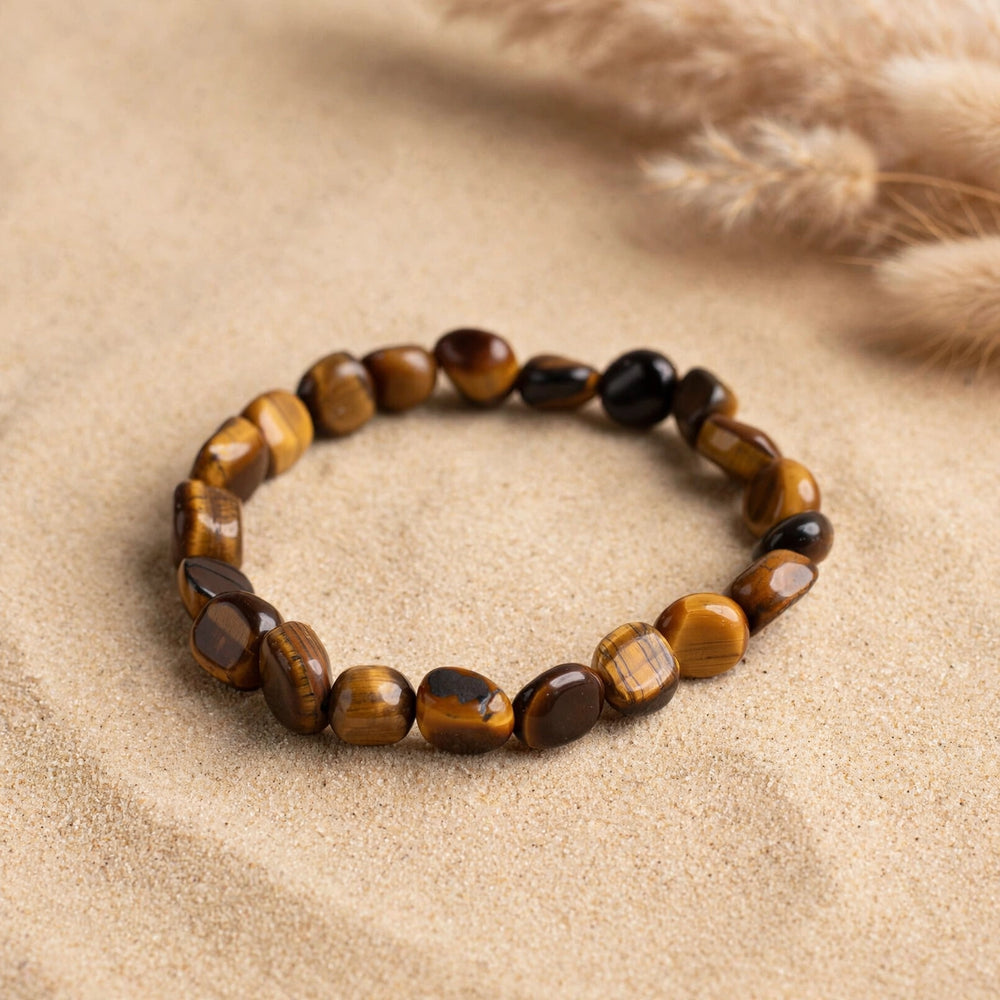 Premium Tiger Eye Tumble Gemstone Bracelet