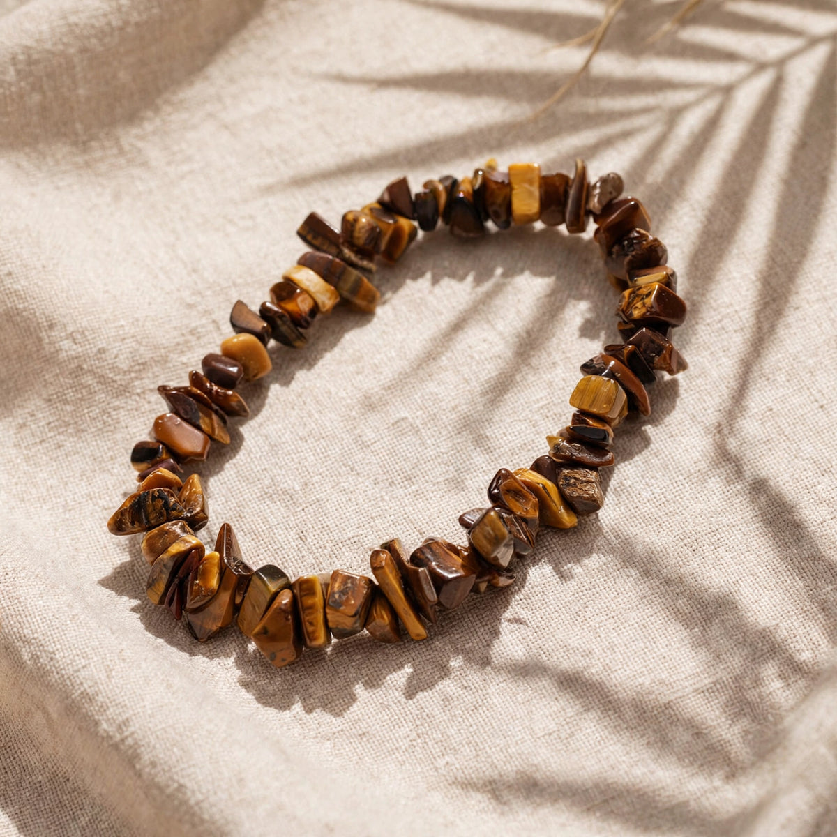 Kalavati Agate Authentic Tiger Eye Chips Bracelet