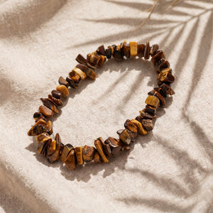 Kalavati Agate Authentic Tiger Eye Chips Bracelet