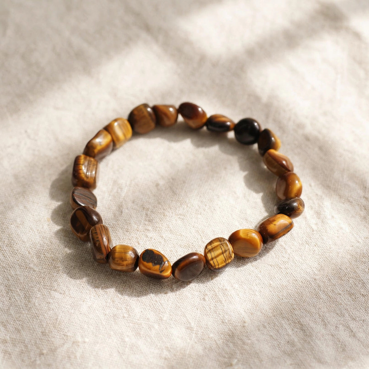 Premium Tiger Eye Tumble Gemstone Bracelet