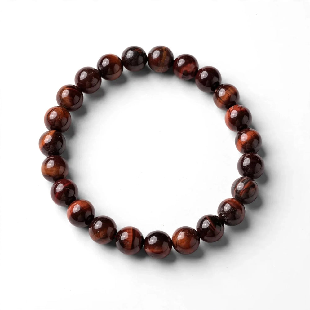 Authentic Red Tiger Eye Beaded Bracelet