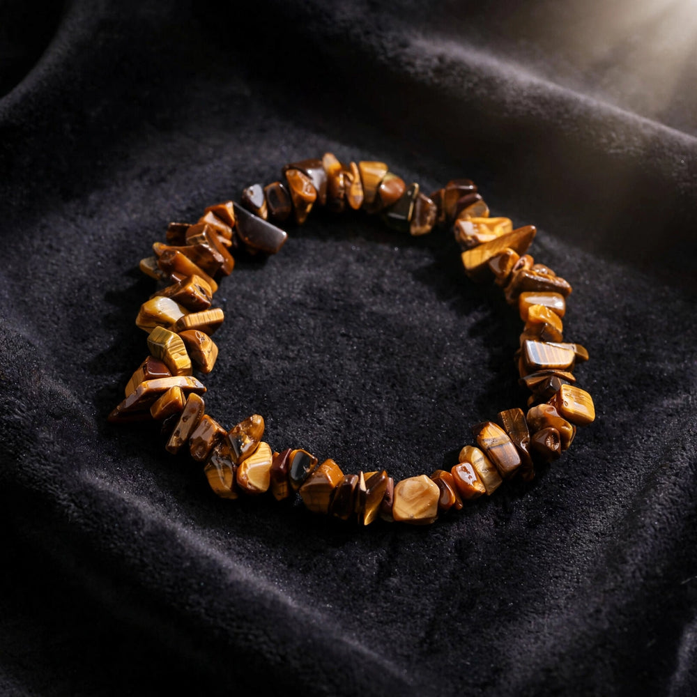 Kalavati Agate Authentic Tiger Eye Chips Bracelet