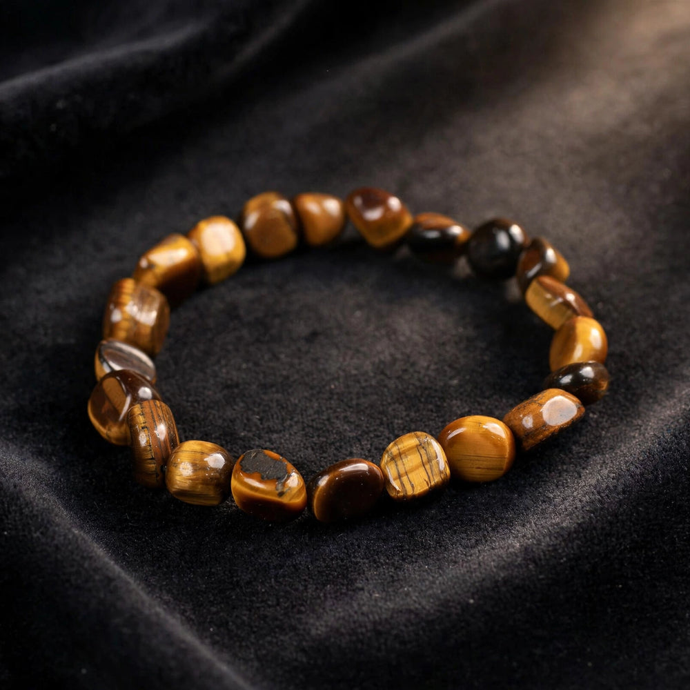Premium Tiger Eye Tumble Gemstone Bracelet