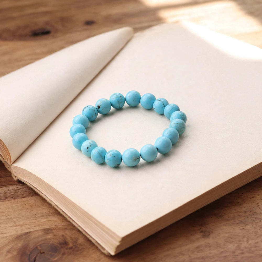 Natural Turquoise Firoza Gemstone Bracelet