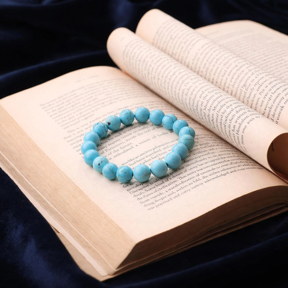 Natural Turquoise Firoza Gemstone Bracelet