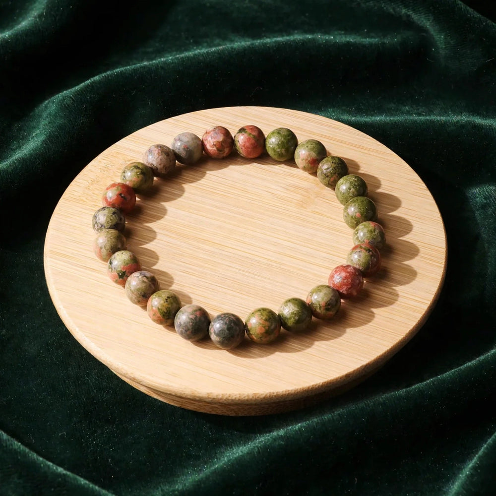 Premium Unakite Beaded Bracelet