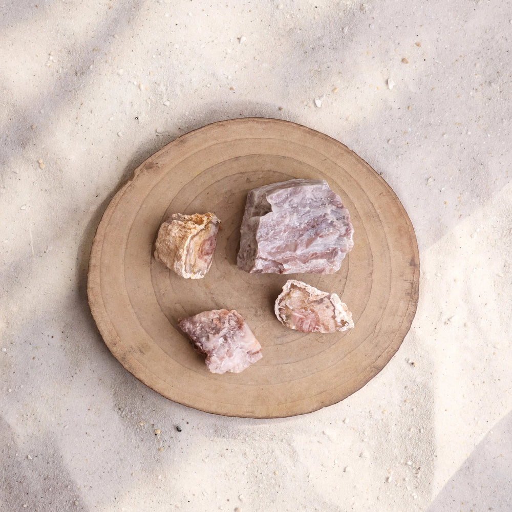 Kalavati Agate Premium Raw Pink Aragonite Stone