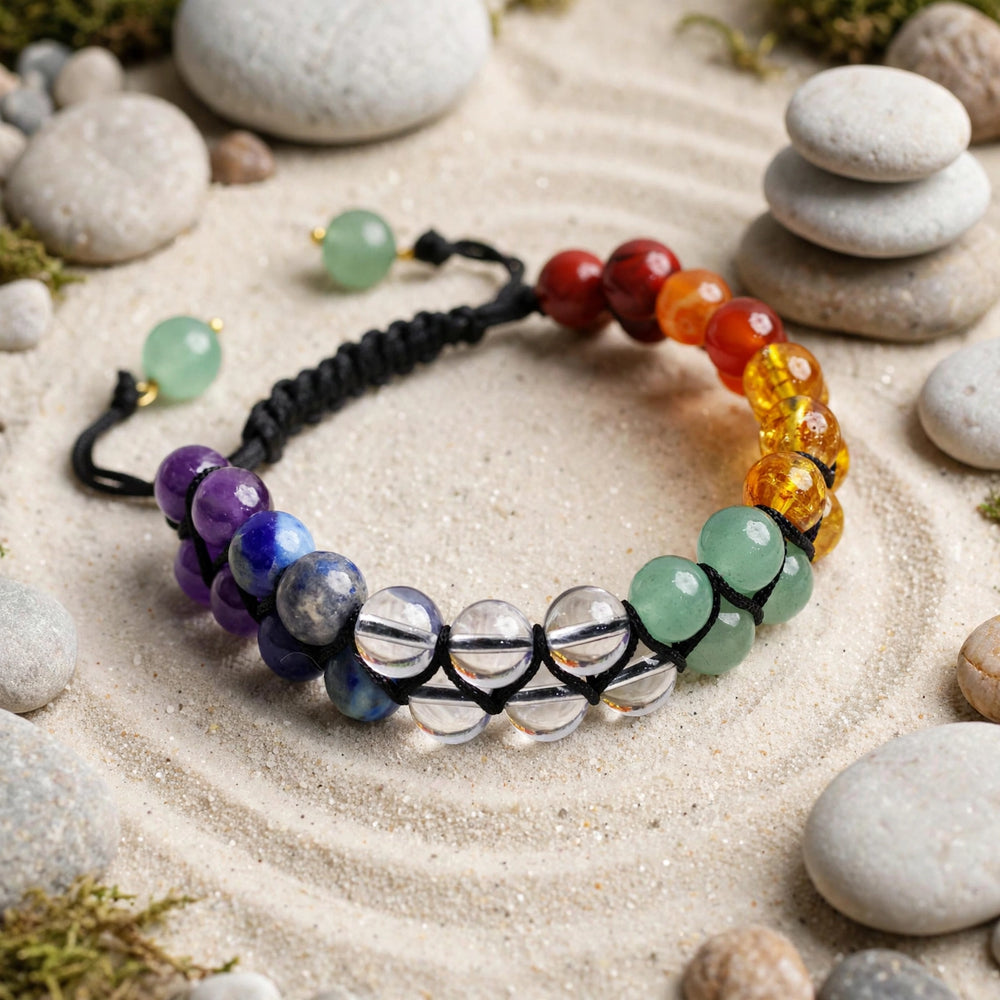 Premium Double Layer 7 Chakra Gemstone Bracelet