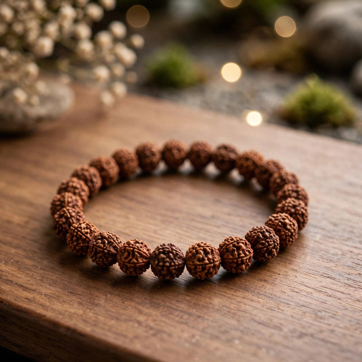 Kalavati Agate Natural Rudraksha Spiritual Bracelet